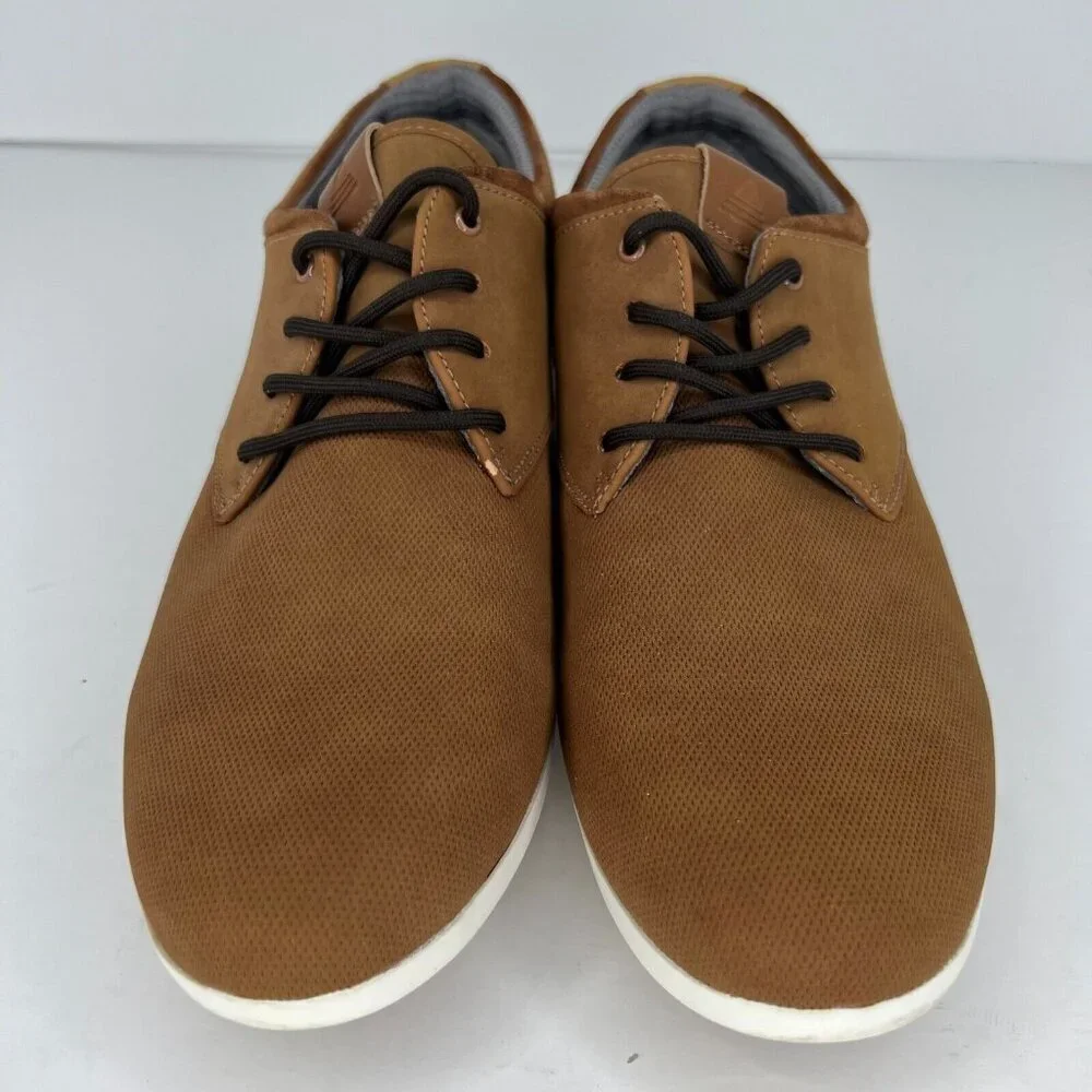 Aldo Mens 1087527 Brown Karson Cognac Oxford Lace Up Size 7.5 Dress Shoes